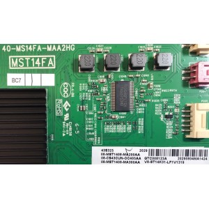 MAIN PARA SMART TV TCL 4K (3840x2160) CON UHD HDR / NUM DE PARTE 08-CS43CUN-OC405AA / 40-MS14FA-MAA2HG / 08-MST1408-MA200AA / 08-MST1408-MA300AA / V8-ST14K01-LF1V1319 / PANEL LVF430NDEL / NUM DE DISPLAY ST4251B03-2 VER.2.0 / MODELOS 43S525 / 43S325